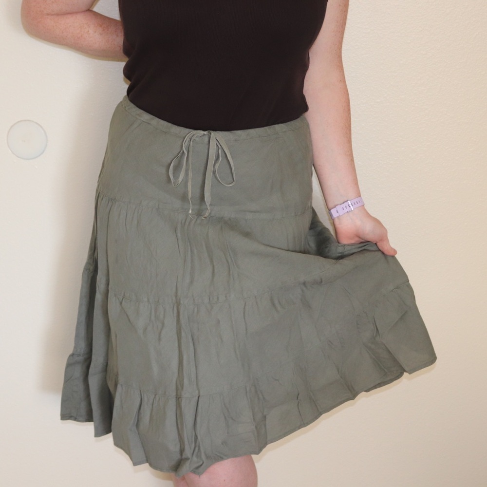 Olive Green Skirt